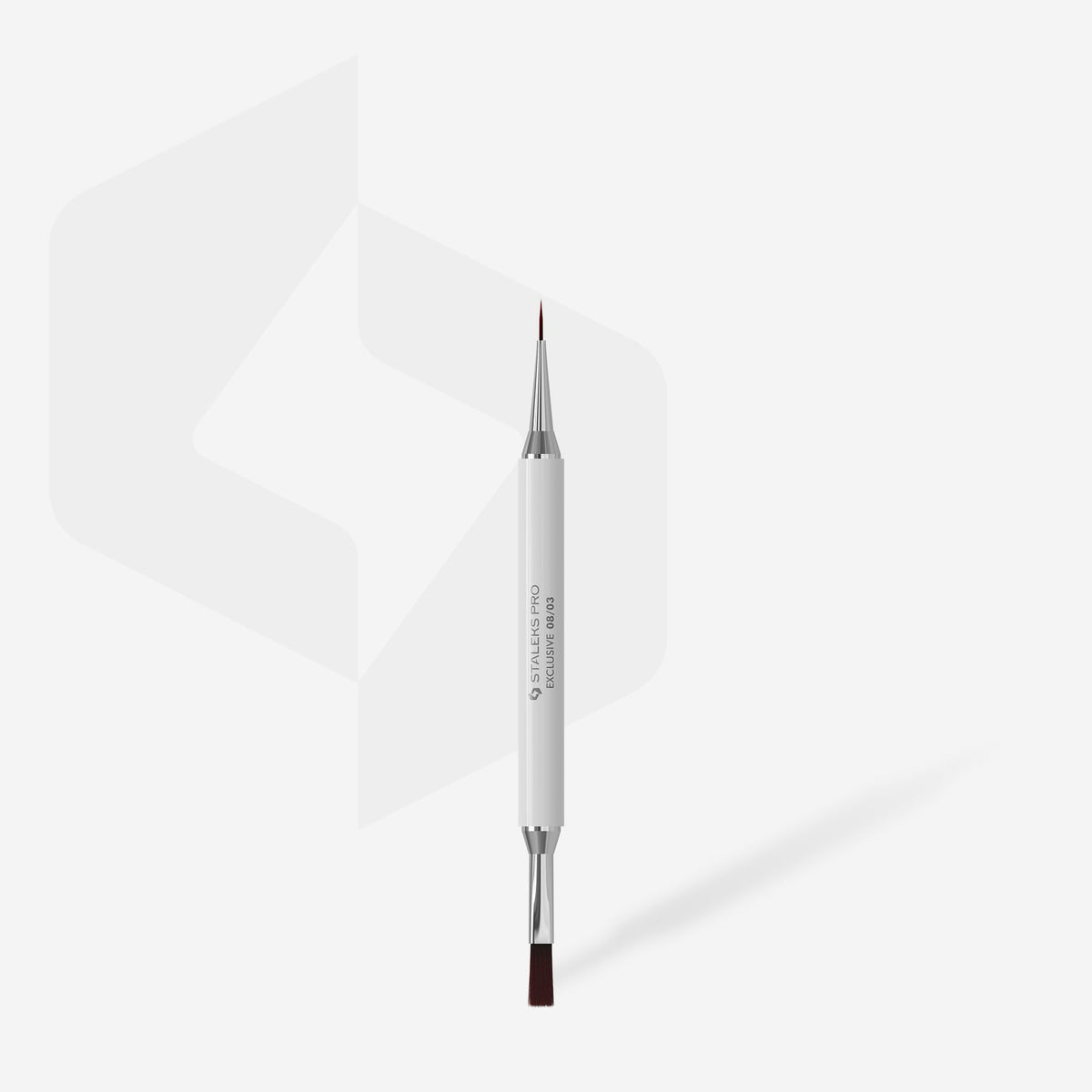 STALEKS PRO Oboustranný štětec EXCLUSIVE, gel 10 mm / liner 10 mm – fotka 2