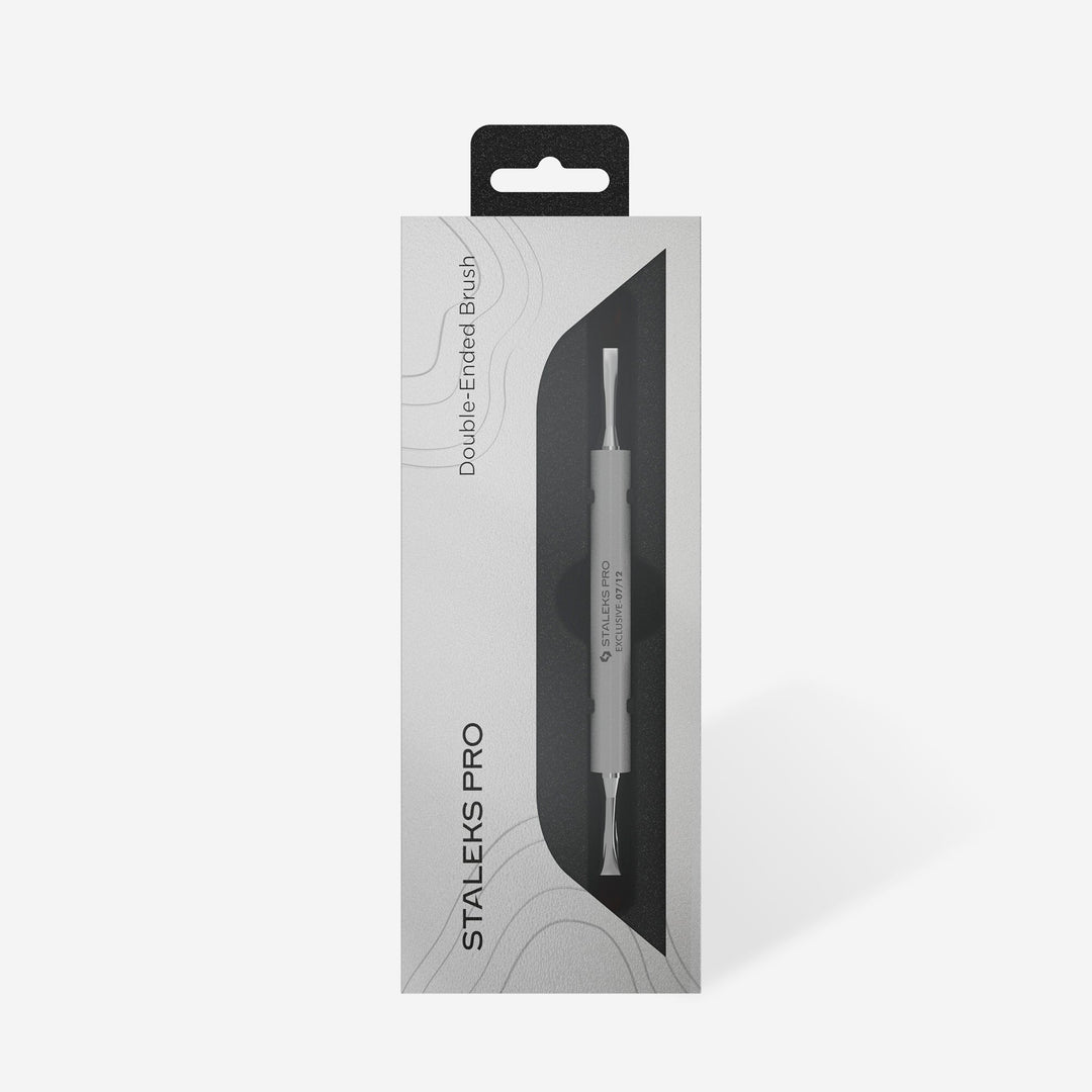 STALEKS PRO Oboustranný štětec EXCLUSIVE, přechod 11 mm / design 10 mm – fotka 4