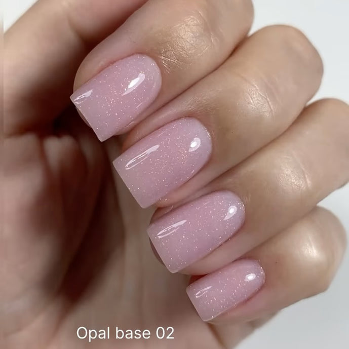 DARK Pro báze Opal 02, 15 ml, růžová s perleťovým efektem