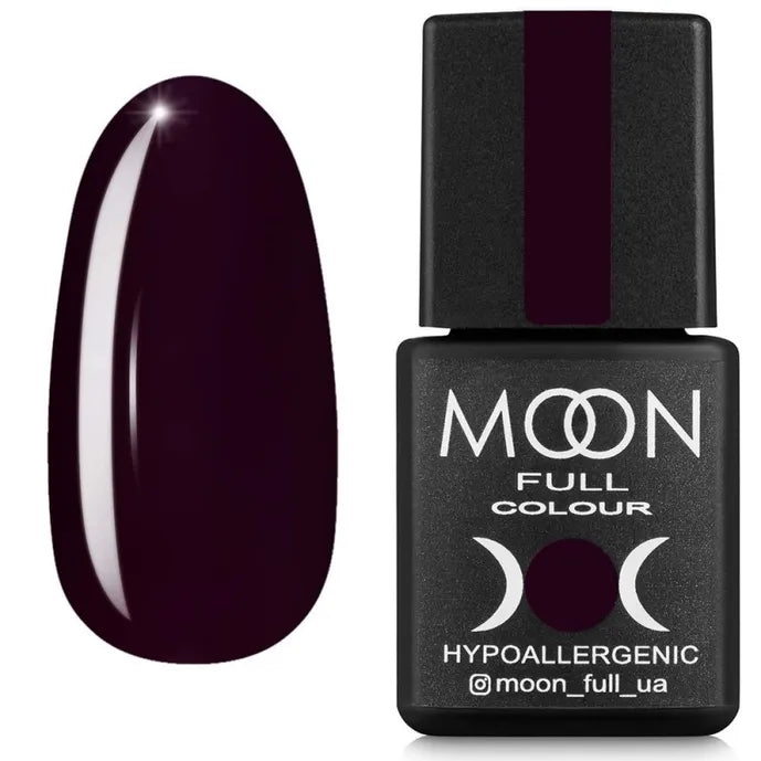 Gel lak Moon Full Winter №673, Tmavě brusinková, 8 ml