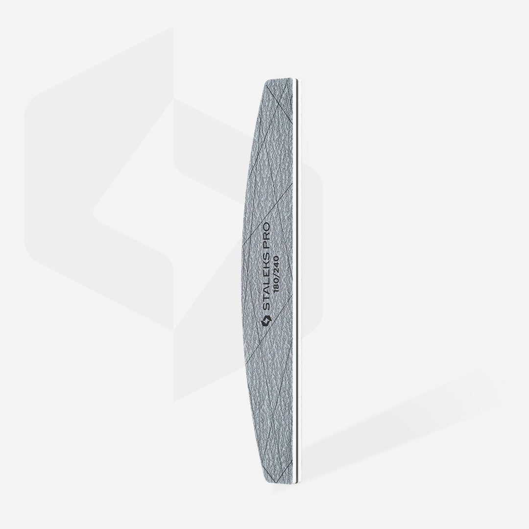 STALEKS PRO Minerální pilník půlměsíc SMART 40, 180/240 grit (25 ks) – fotka 2