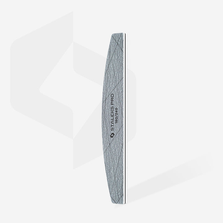 STALEKS PRO Minerální pilník půlměsíc SMART 40, 180/240 grit (25 ks) – fotka 2
