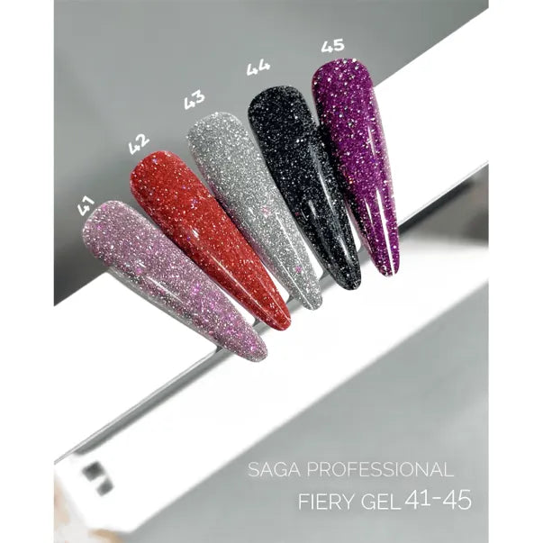 SAGA Professional Gel lak Fiery Gel 44, 9 ml, tmavě modrý