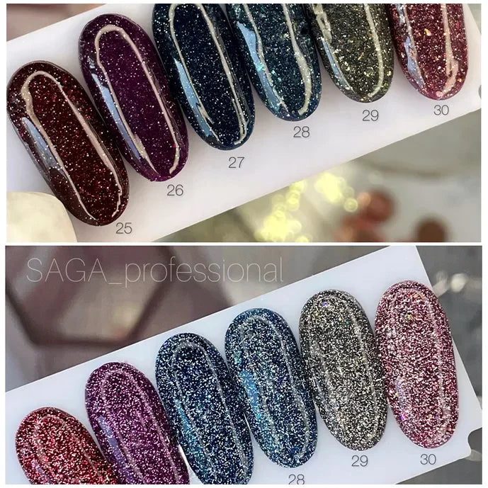 SAGA Professional Gel lak Fiery Gel 26, 9 ml