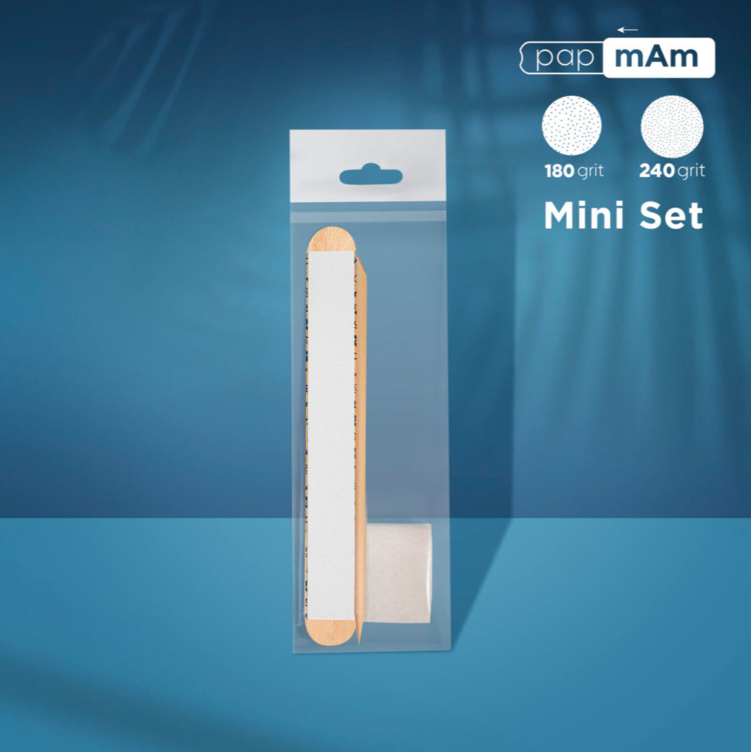 Jednorázová sada Staleks EXPERT 30 (papmAm Mix na dřevěném podkladu 100/180 grit, buffer 180/240 grit, pomerančové dřívko 110 mm)