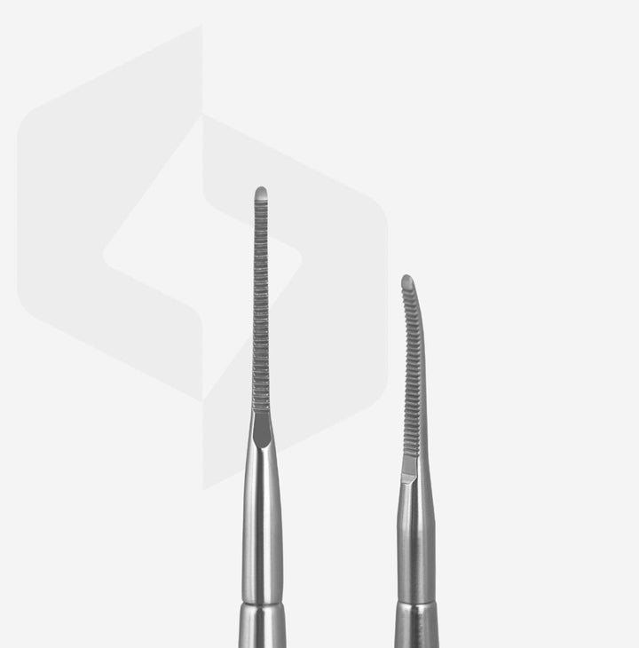 Pedikúrní pilník na nehty EXPERT 60 TYPE 4 (rovný úzký pilník a úzký pilník se zahnutým koncem)