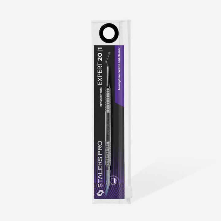 Pedikúrní kyreta Staleks EXPERT 20 TYPE 1 (polokulová kyreta a čistič nehtů na nohou)