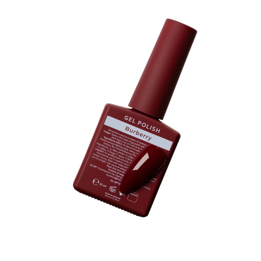 HEYLOVE Гель-лак BURBERRY, 15 мл