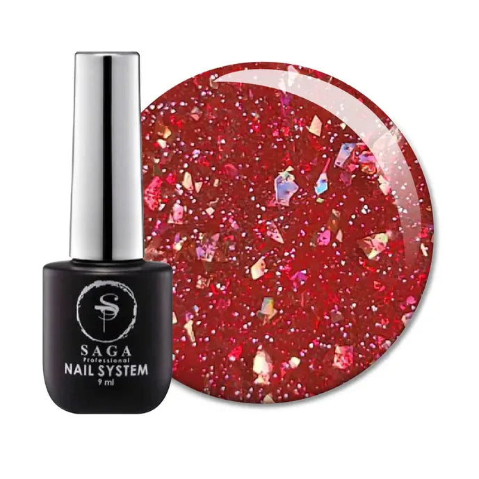 SAGA Professional Gel lak Fiery Gel 42, 9 ml