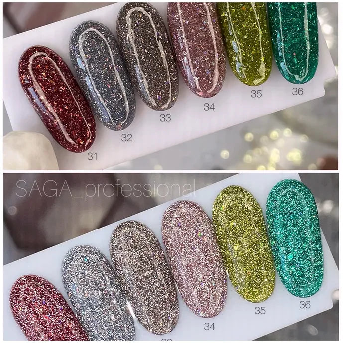 SAGA Professional Gel lak Fiery Gel 31, 9 ml