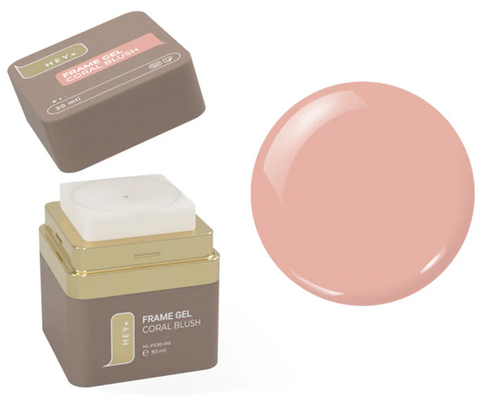 HEYLOVE Frame stavební gel „CORAL BLUSH“, 30 ml