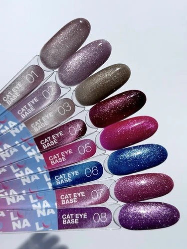 LUNA Cat Eye báze 04, 13 ml, červená