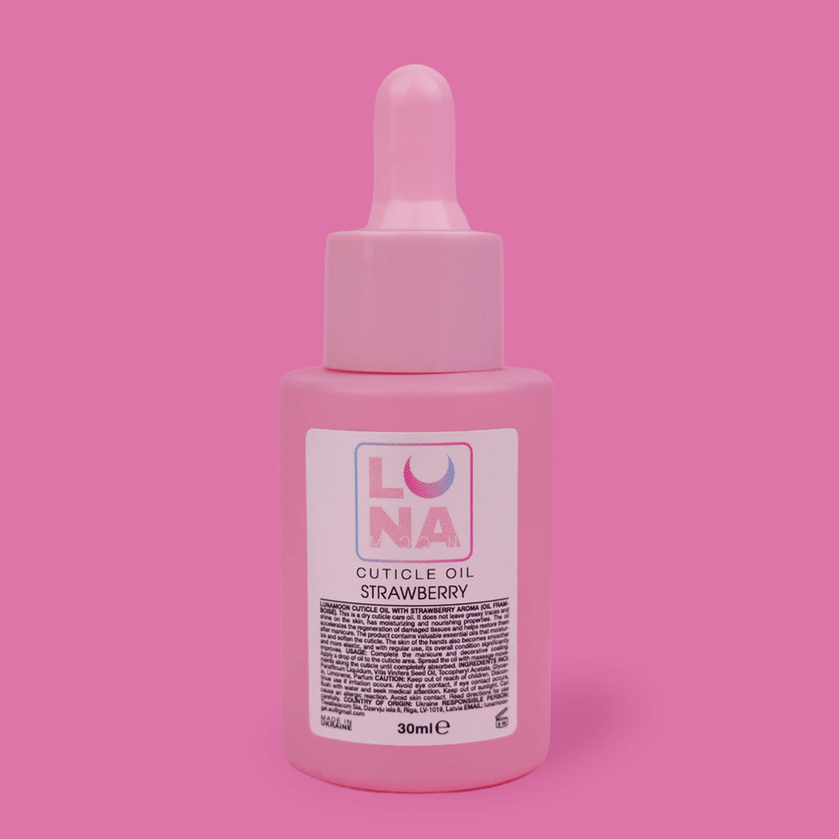LUNA Olej na kůžičku s vůní jahody, 30 ml