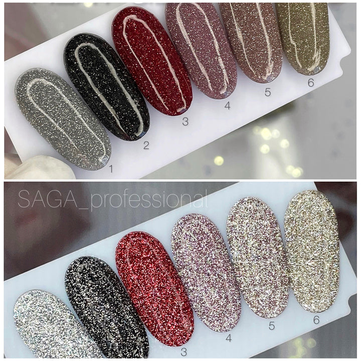 SAGA Professional Gel lak Fiery Gel 02, 9 ml