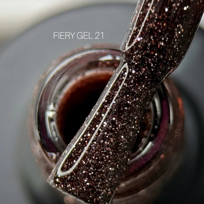 SAGA Professional Gel lak Fiery Gel 21, 9 ml