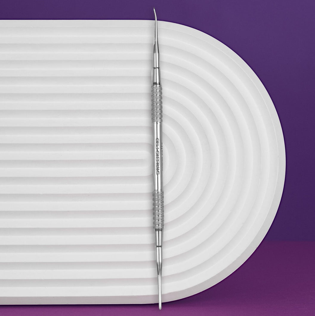 Pedikúrní pilník na nehty Staleks EXPERT 60 TYPE 3 (rovný pilník a pilník se zahnutým koncem)