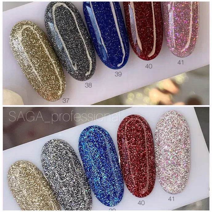 SAGA Professional Gel lak Fiery Gel 38, 9 ml