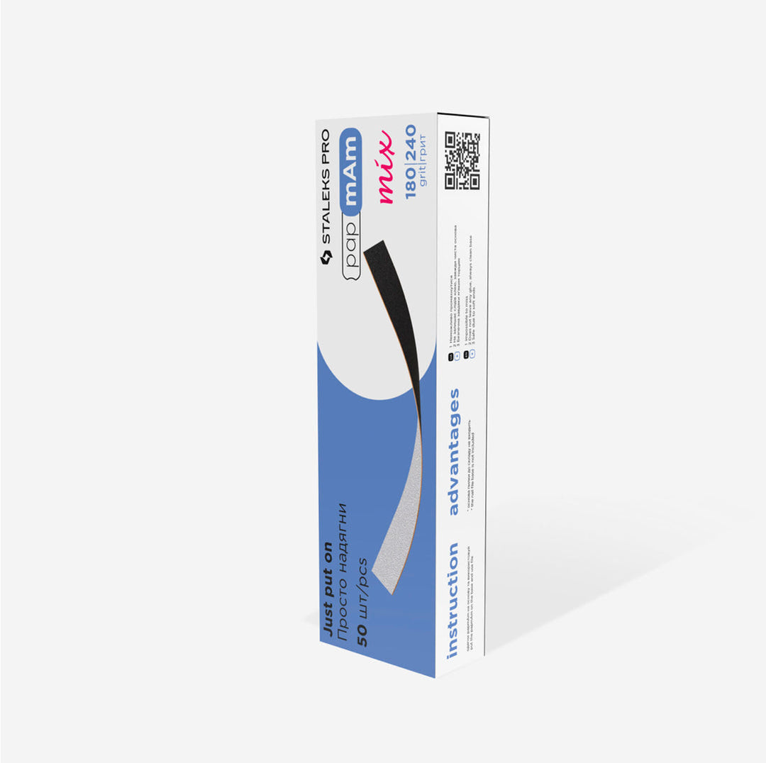 Jednorázové oboustranné pilníky papmAm Mix EXPERT 22 180/240 grit (50 ks) DFCEMix-22-180/240