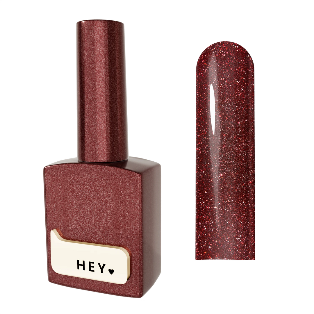 HEYLOVE Reflexní Gel lak Ambitious, 15 ml, červený