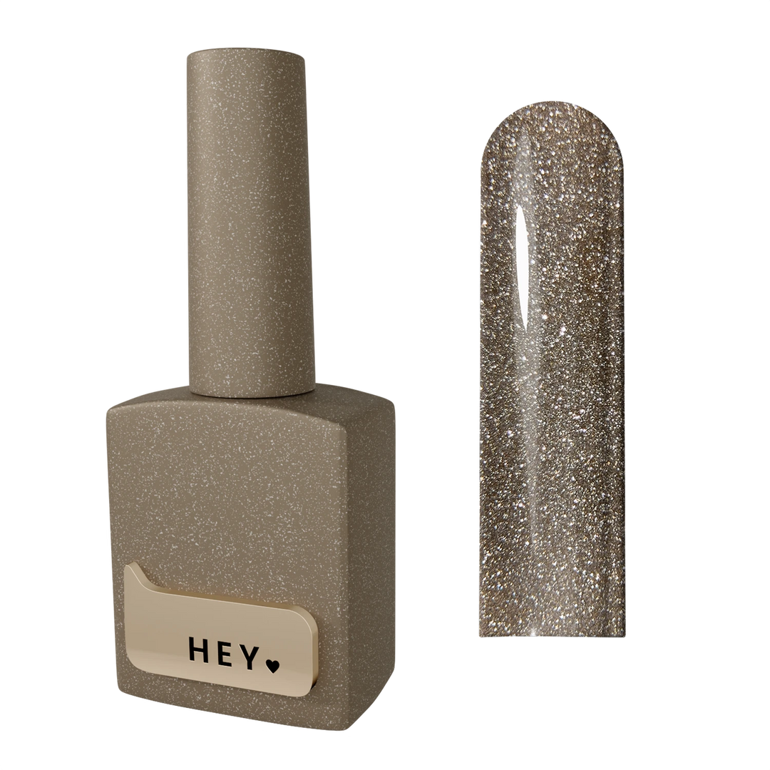 HEYLOVE Reflexní Gel lak Demure, 15 ml, teplá šedobéžová