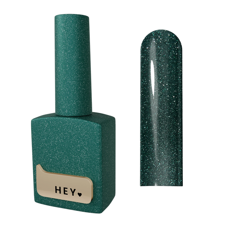 HEYLOVE Reflexní Gel lak Playfull, 15 ml, tmavě zelená