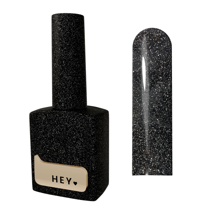 HEYLOVE Reflexní Gel lak Powerfull, 15 ml, černá