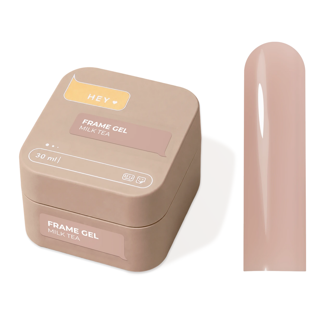 HEYLOVE Frame stavební gel MILK TEA, 30 ml (v kelímku)