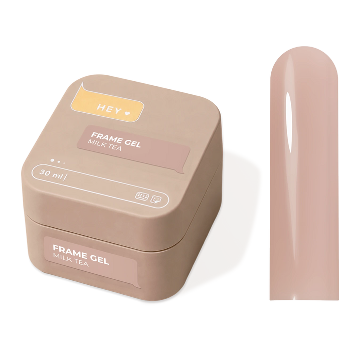 HEYLOVE Frame stavební gel MILK TEA, 30 ml (v kelímku)