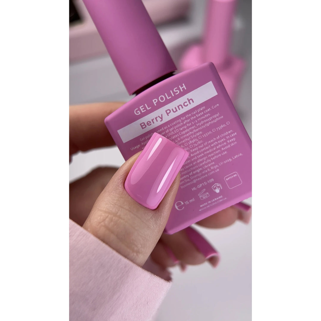 HEYLOVE Gel lak Berry Punch, 15 ml