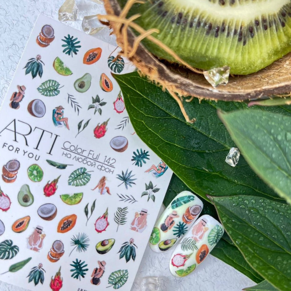 Samolepky na nehty – Arti For You 142 Colorful