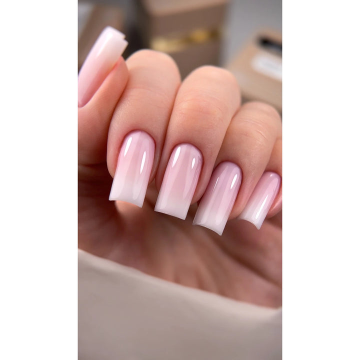 HEYLOVE Frame Stavební gel s pumpičkou PINK BLONDE, 30 ml, chladná bledě růžová