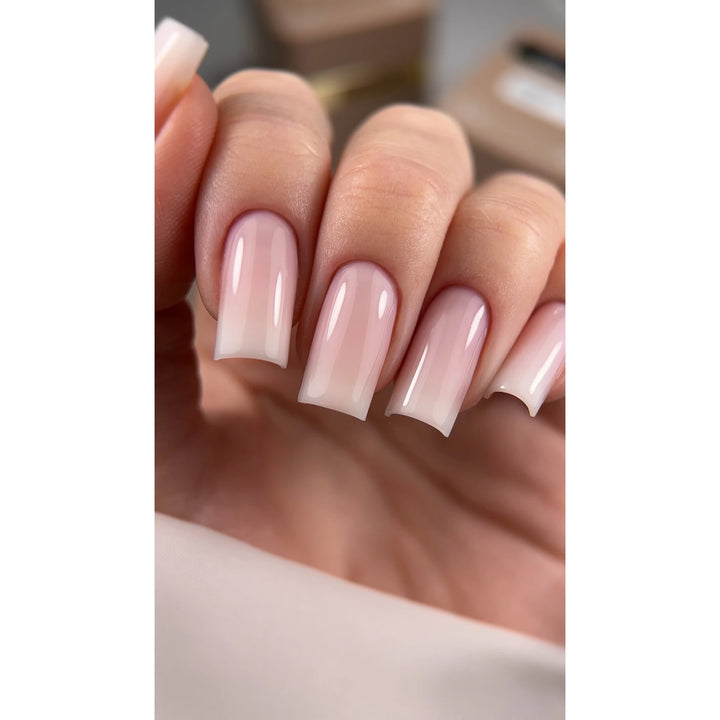 HEYLOVE Frame Stavební gel s pumpičkou VEIL, 30 ml, světle broskvová