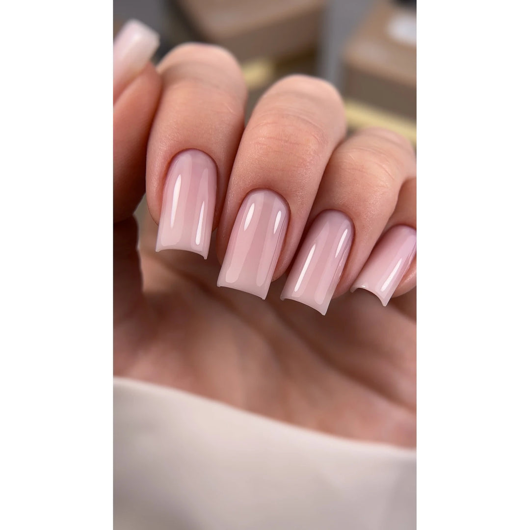 HEYLOVE Frame Stavební gel s pumpičkou DUSTY ROSE, 30 ml, tlumená pudrová růžová se šedým podtónem