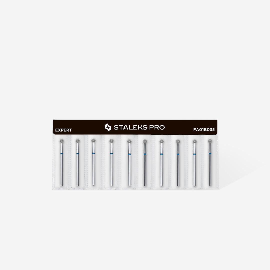 Diamantový nástavec „ball“, modrý, průměr hlavy 3,5 mm FA01B035