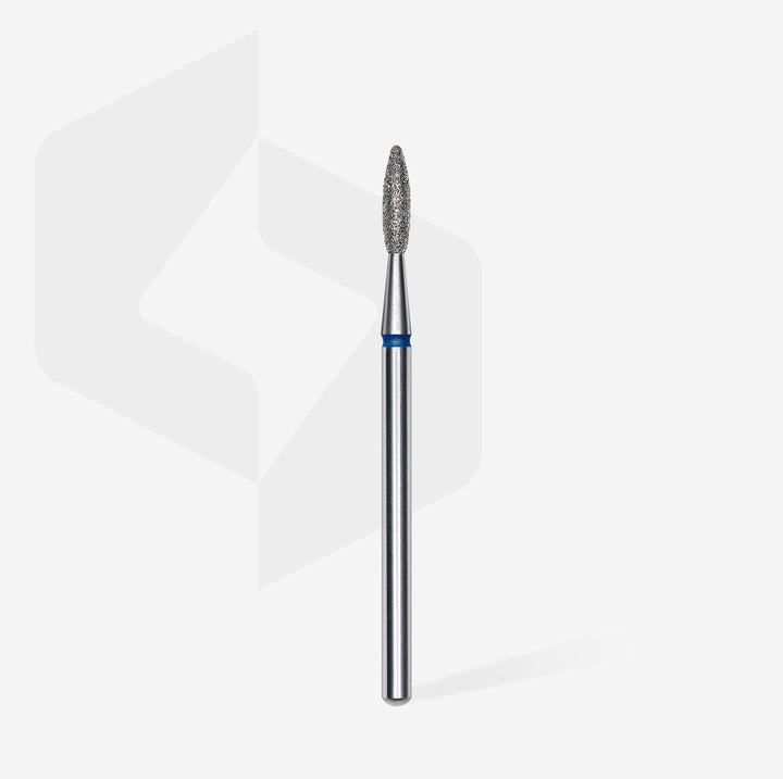 Diamantový nástavec „flame“, modrý, průměr hlavy 2,1 mm / pracovní část 8 mm FA10B021/8