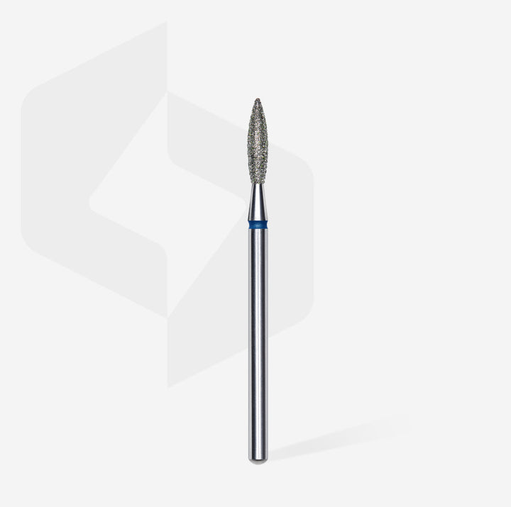 Diamantový nástavec „flame“, modrý, průměr hlavy 2,3 mm / pracovní část 10 mm FA10B023/10