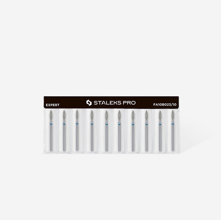 Diamantový nástavec „flame“, modrý, průměr hlavy 2,3 mm / pracovní část 10 mm FA10B023/10