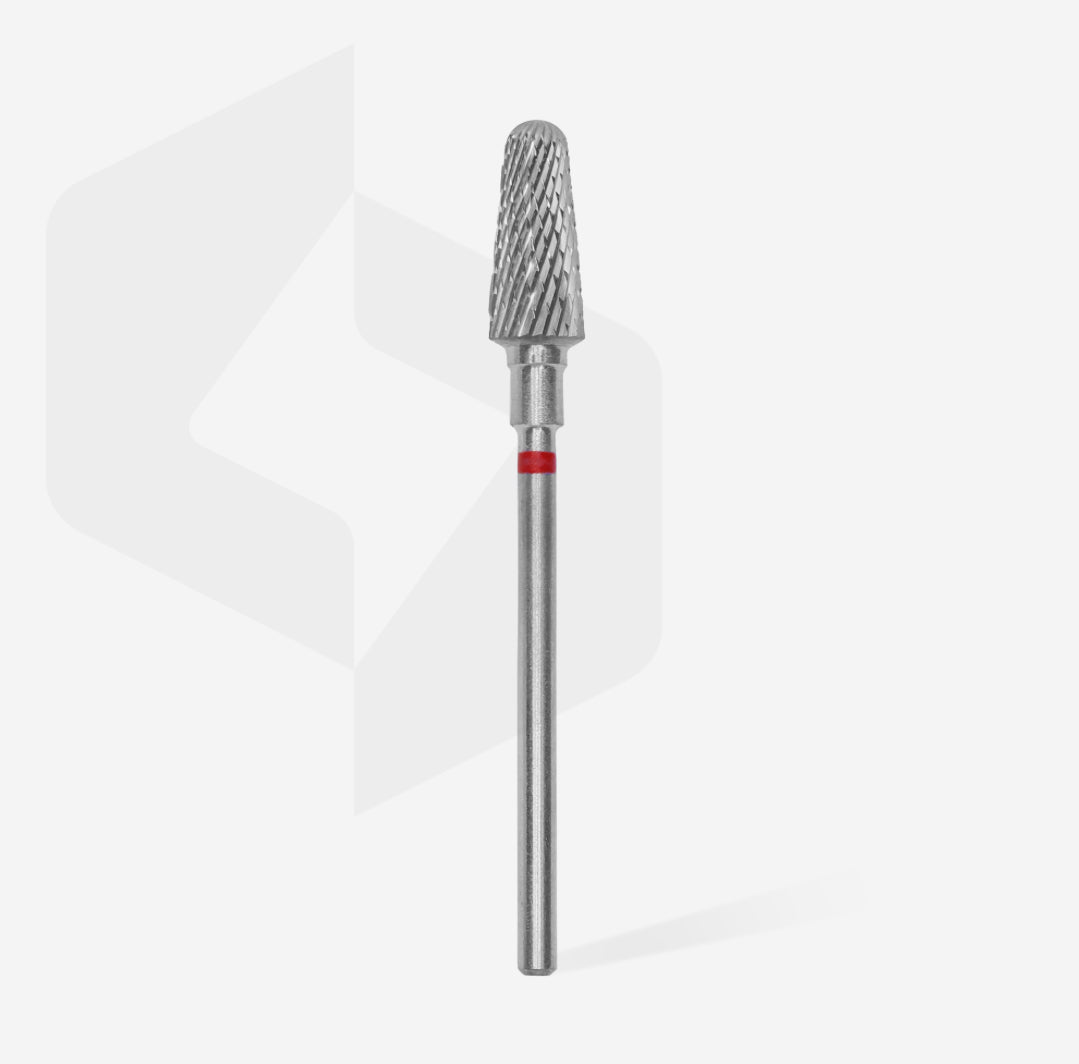 Karbidový nástavec „frustum“, červený, průměr hlavy 6 mm / pracovní část 14 mm FT70R060/14