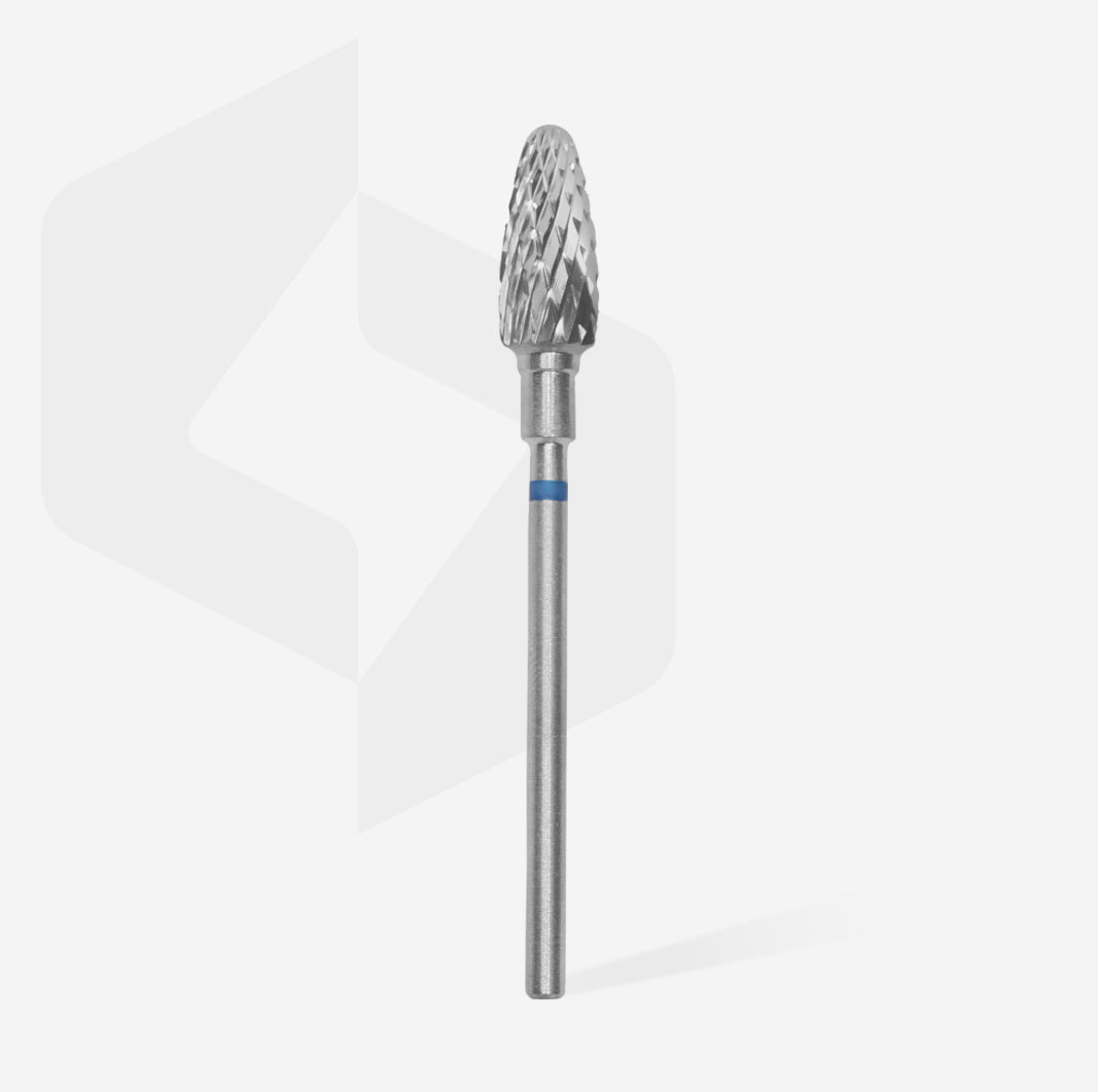 Karbidový nástavec „corn“, modrý, průměr hlavy 6 mm / pracovní část 14 mm FT90B060/14