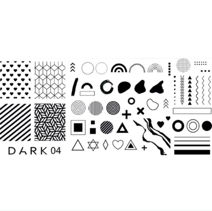 DARK destička na stamping 04