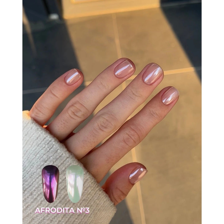 LUNAmoon Afrodita Sada nail powder prášků, 6 ks