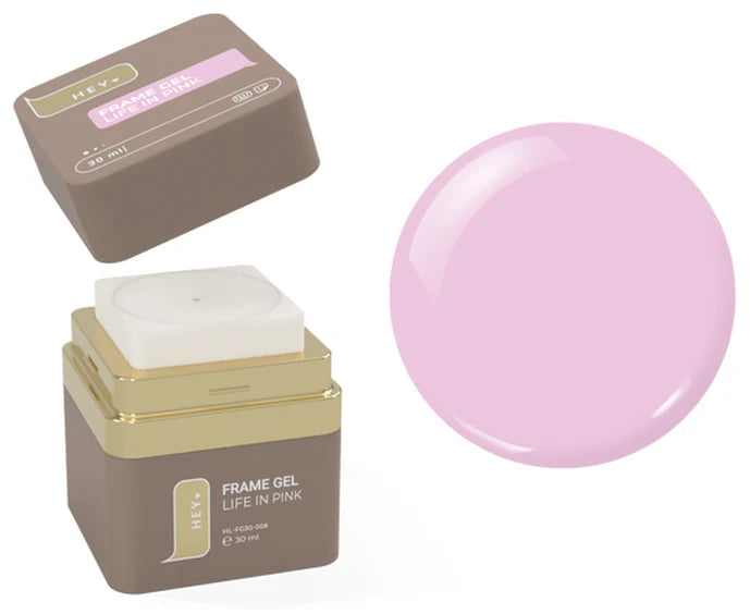 HEYLOVE Frame stavební gel LIFE IN PINK, 30 ml