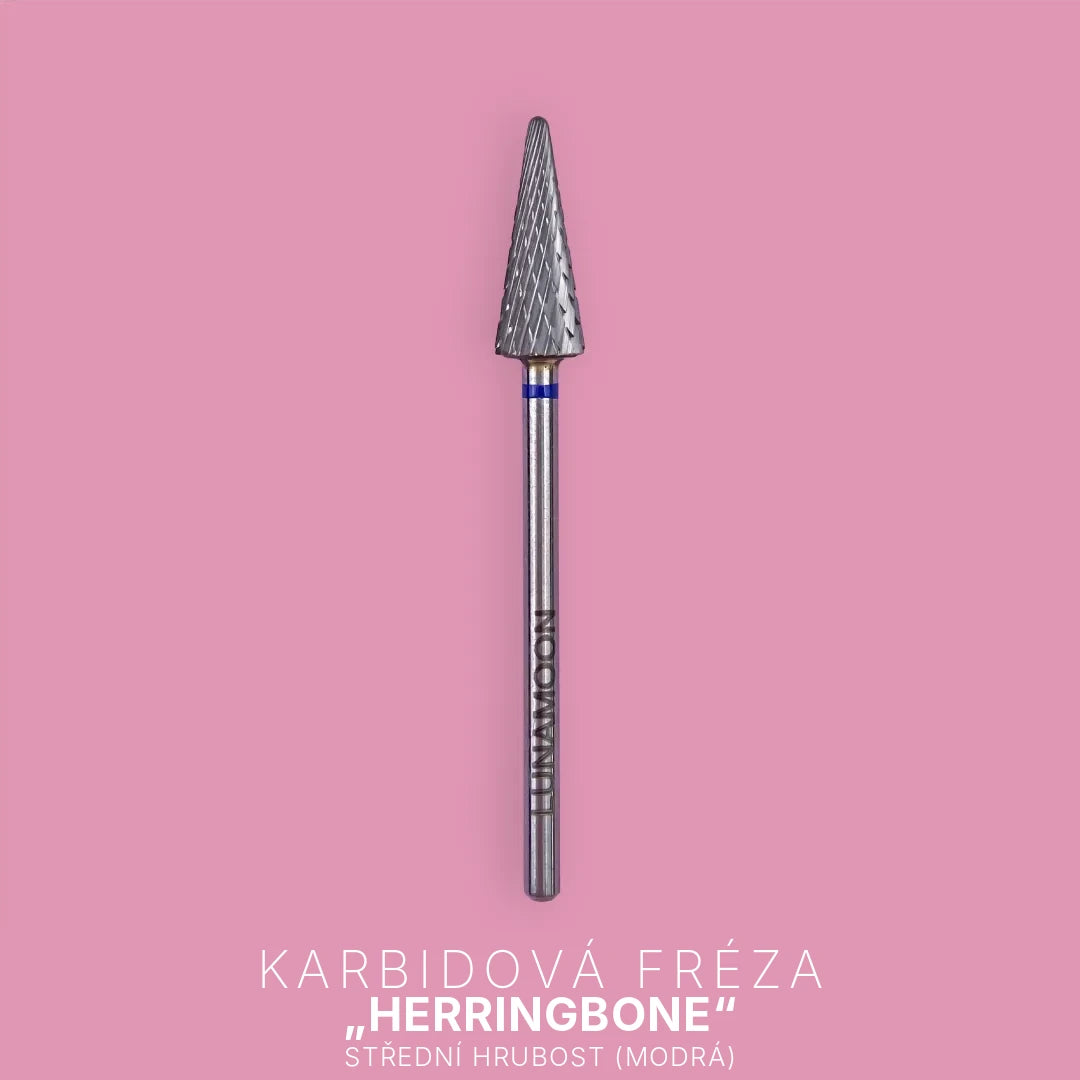 LUNA Karbidová fréza Herringbone, modrá, 4,1 mm