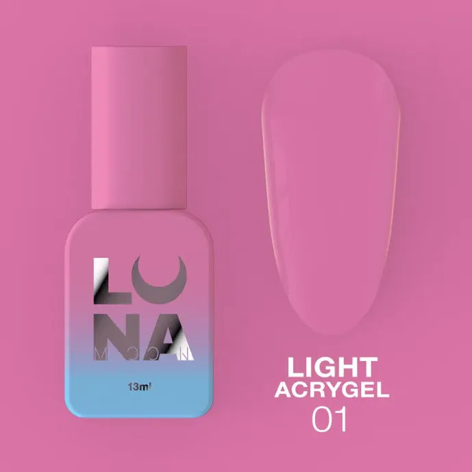 Luna Light Acrygel 01, 13 ml, průhledný
