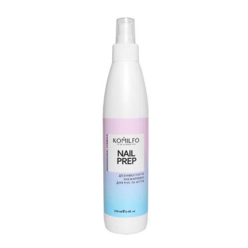 Komilfo Nail Prep – dezinfekce a odmašťovač, 250 ml