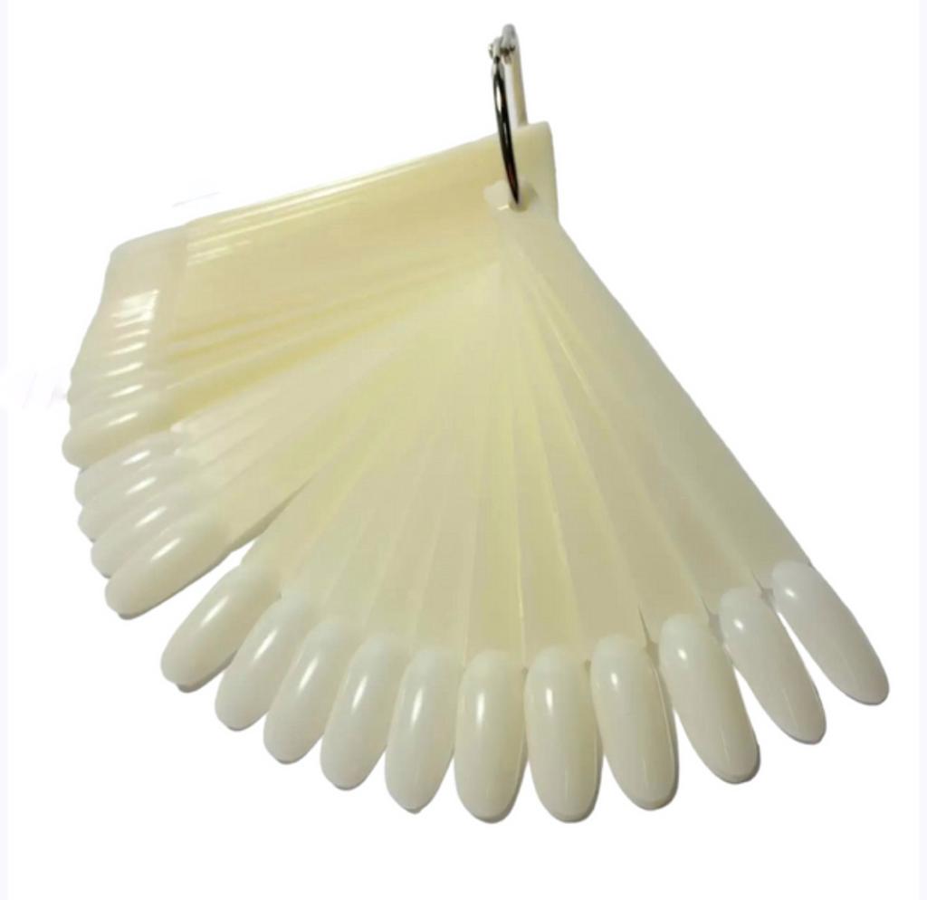 Oválné tipy pro vzorky na kroužku, matné, 50 ks