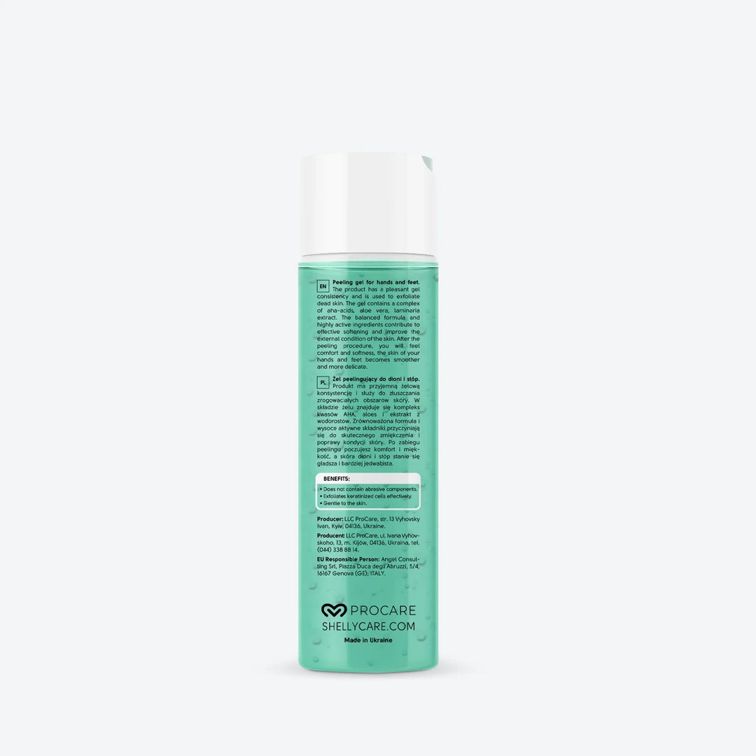 SHELLY Peelingový gel na ruce a nohy, 200 ml s aloe vera
