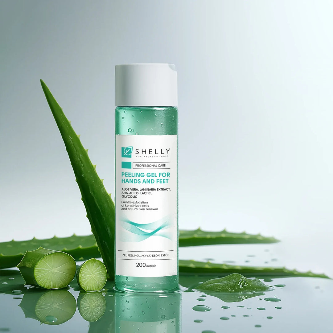 SHELLY Peelingový gel na ruce a nohy, 200 ml s aloe vera