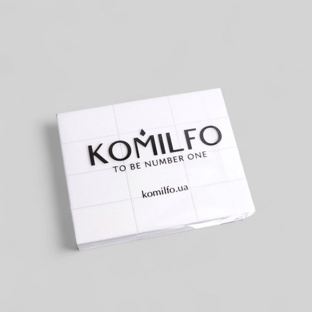 Sada brusných bloků 50 × 30 × 12 mm, bílá 120/120 pro Komilfo (24 ks v balení)