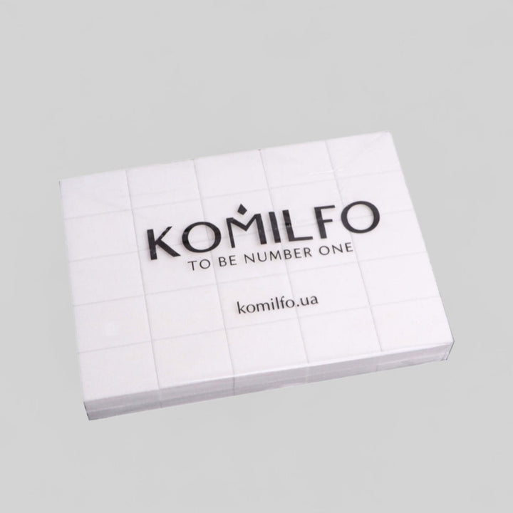 Sada brusných bloků 32 × 25 × 12 mm, bílá 120/120 pro Komilfo (50 ks v balení)